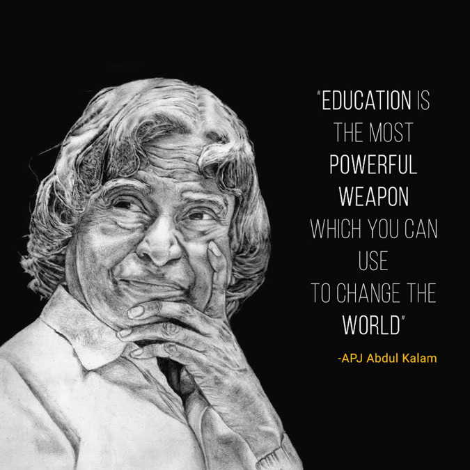 Education is the most Powerful Weapon