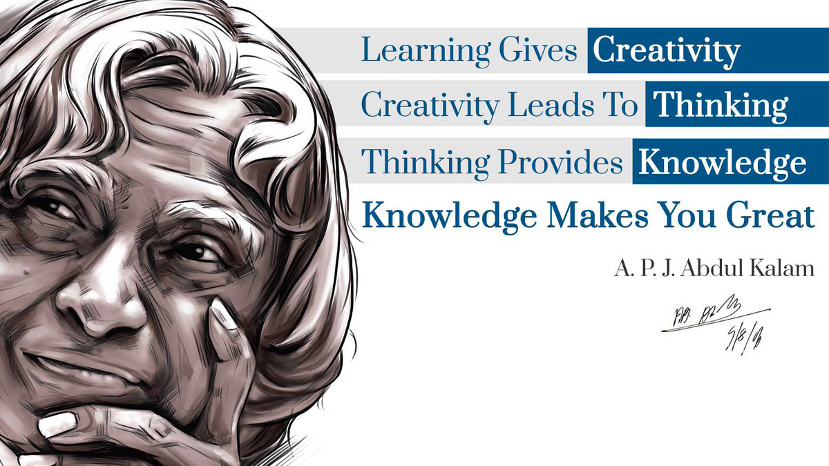Knowledge Gives Creativity Quotes by APJ